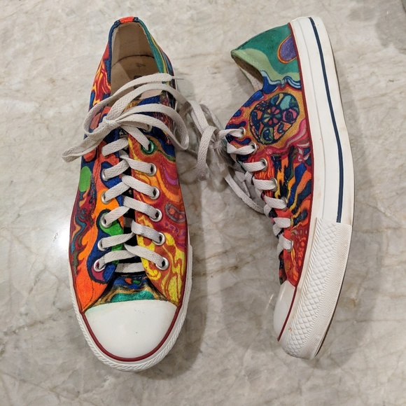 converse all star painted